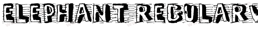 Elephant RegularVers字体转换